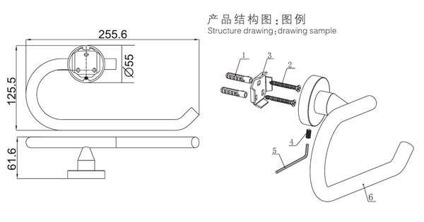 HF-92108毛巾環(huán)結構圖